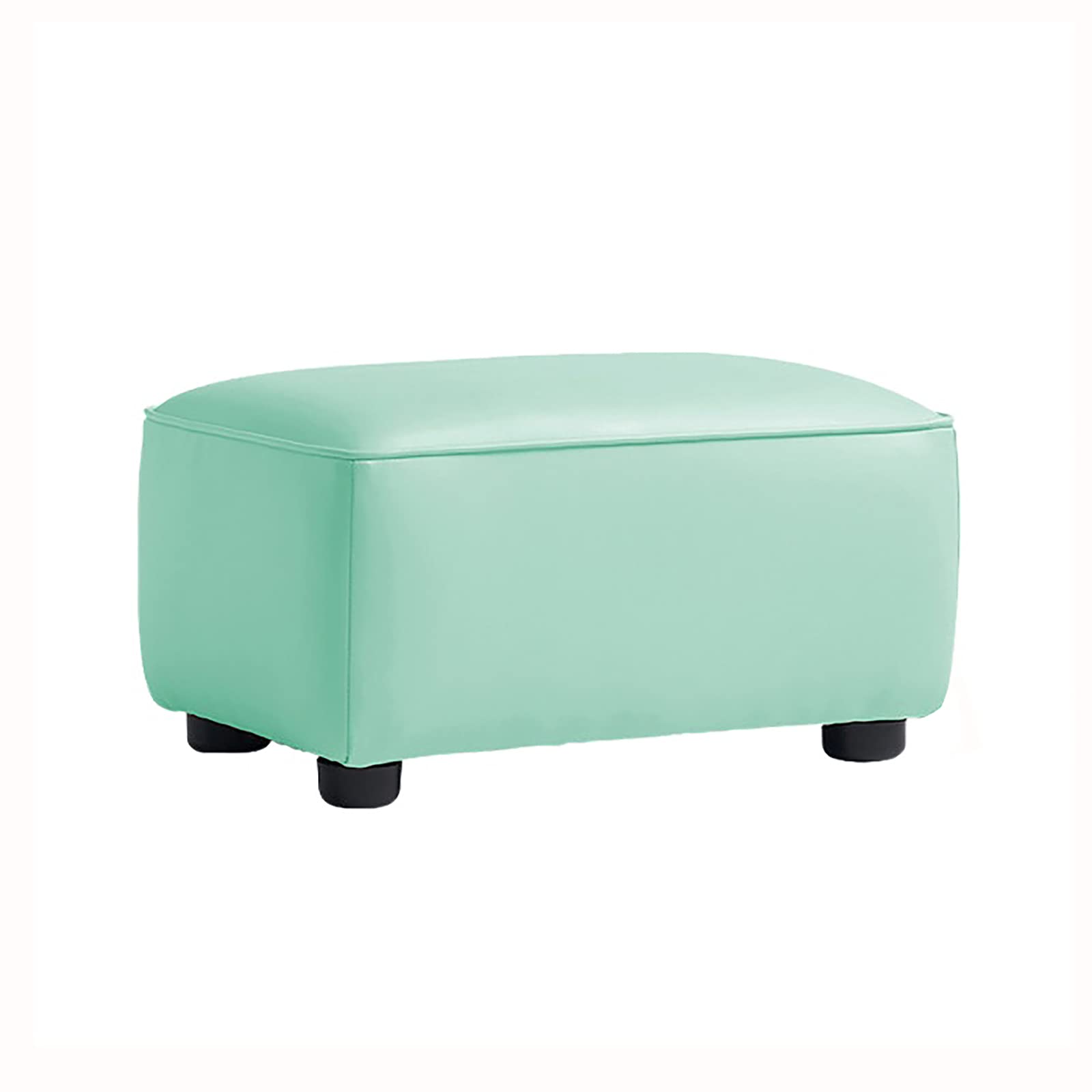 Repose-pieds rectangulaire similicuir petit banc salon confort