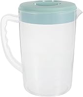 Vista 10 de Recipiente transparente grande de plástico dispensador de leche, jarra de té de 87.9 fl oz para nevera, jarra de agua fría, tetera de café, tetera