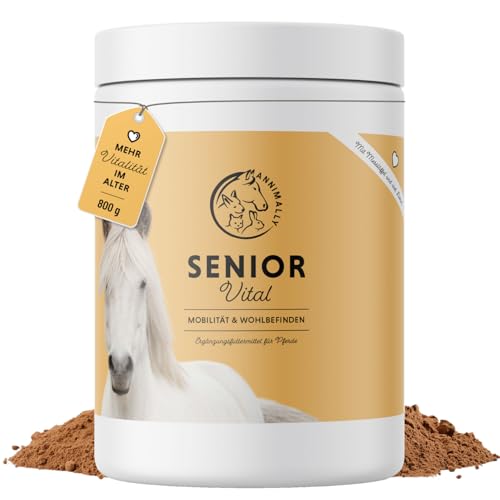 Annimally Senior Vital Ergänzungsfutter für Pferde, Pulver 800 g