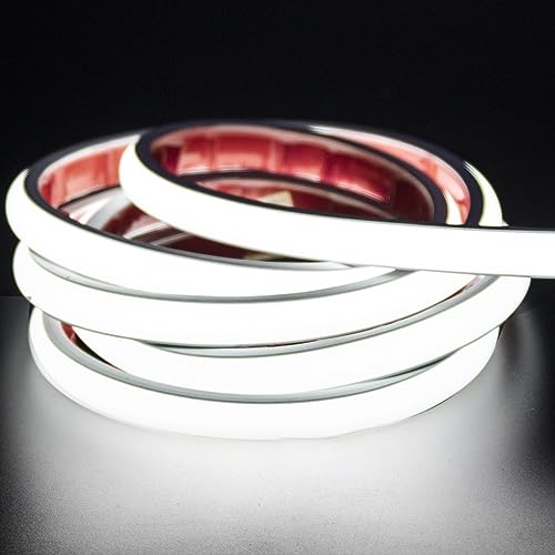 pcning 5M Striscia LED COB 220V Adesiva senza Trasformatore IP67 Impermeabile Strip Light, 5 Metri Strisce LED Adesive 220 Volt da Interno Esterno (Bianco Freddo, 5)