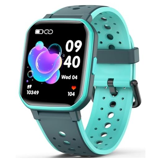 JOYELE Reloj Inteligente Niños, Pulsera Actividad Niños Niñas, Kids Smartwatch con Podómetro, Frecuencia Cardíaca, Monitor de Sueño, Despertador - Reloj Niños Regalo para Niños (Verde)