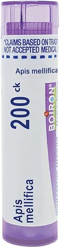 Boiron Apis Mellifica 200CK, 80 pellets, medicina homeopática para picaduras de insectos