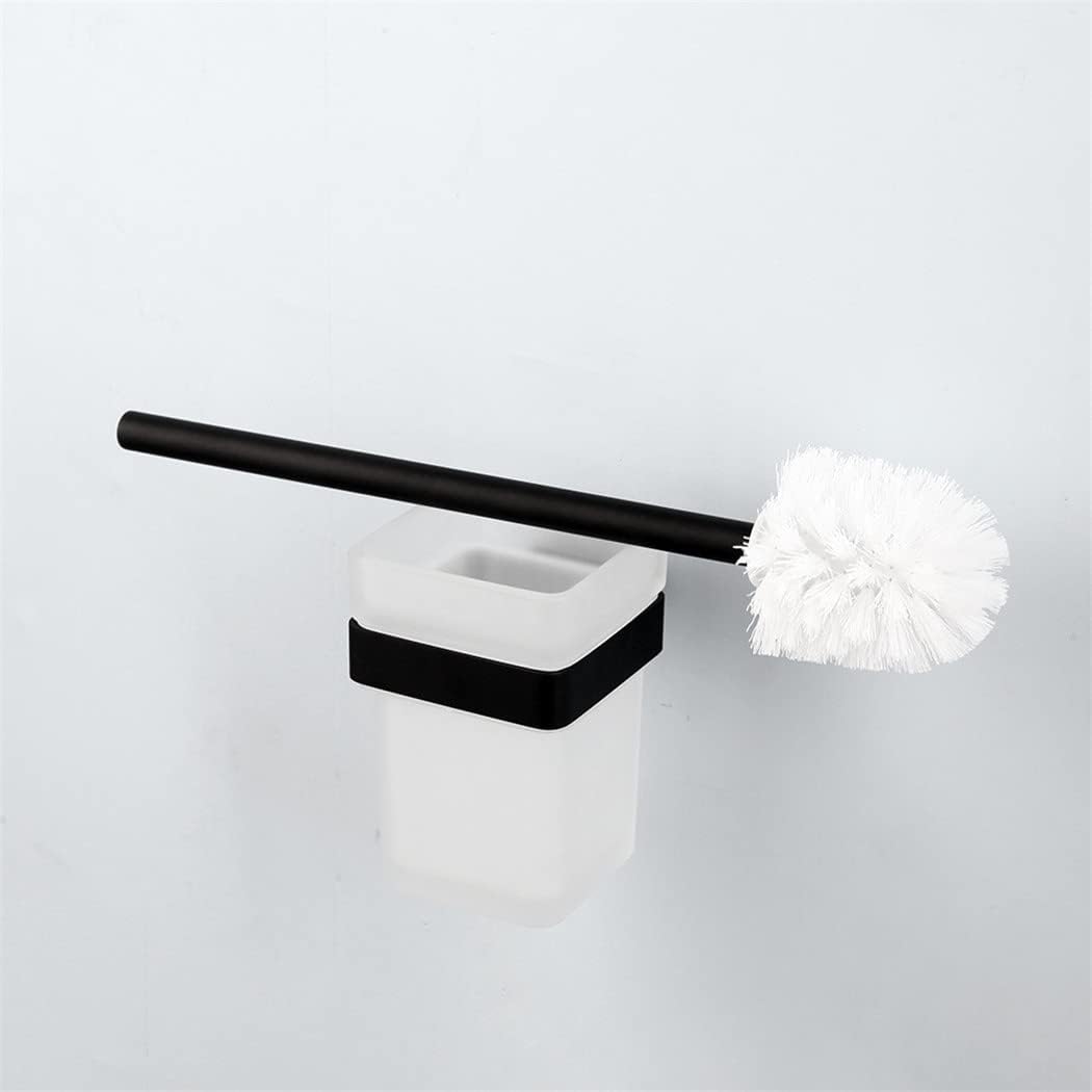 Stainless Steel Bathroom Hardware Set Black Matte Paper Holder Toothbrush Holder Towel Bar Bathroom Accessories