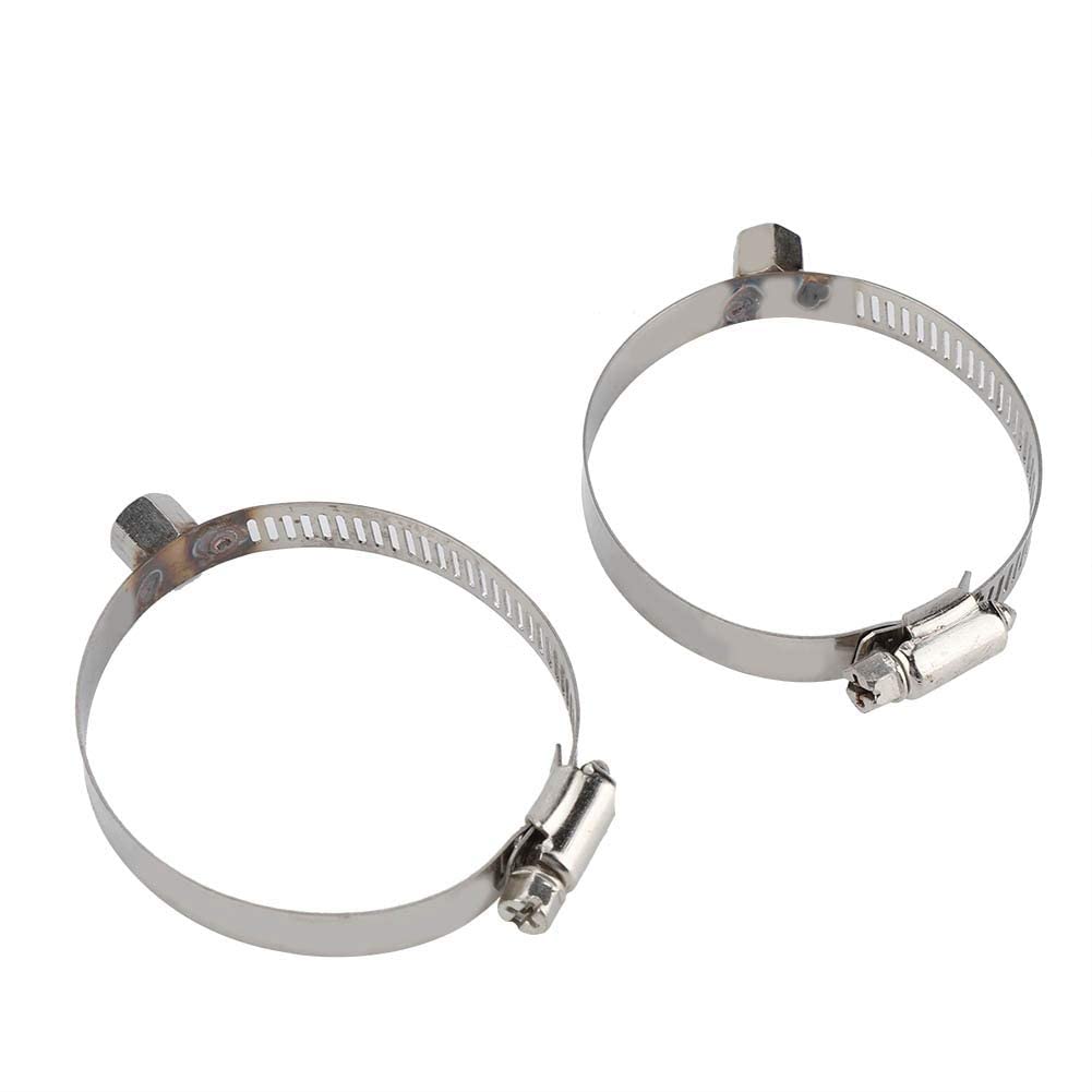 Bouclier Thermique D'échappement de Moto, Protection de de Couverture de Tube de Lien de Tuyau Moyen D'acier Inoxydable pour L'accessoire D'équipement de Protection de Voiture (1)