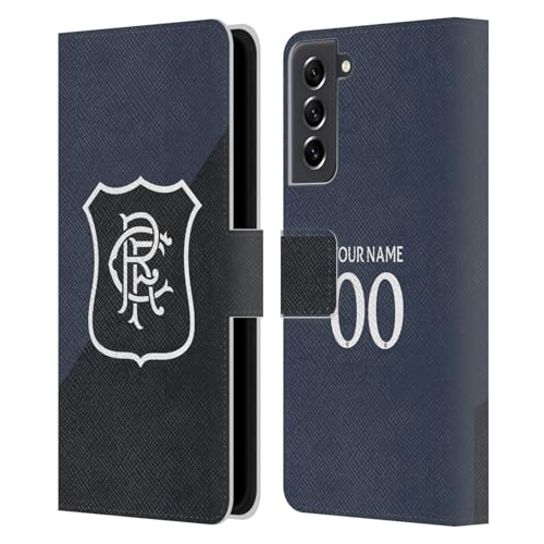 Étui Rangers FC Samsung S21 FE 5G, housse portefeuille en cuir Troisième Kit 2025/26