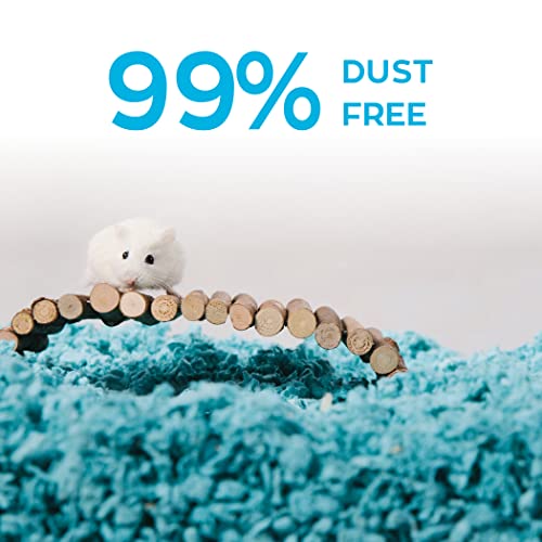 Image of Carefresh Blue Small pet Bedding, 50L (Pack May Vary) (273193) | 2X more absorbent, 99% dust free, odor control, Biodegradable and compostable, For hamsters, rabbits and guinea pigs