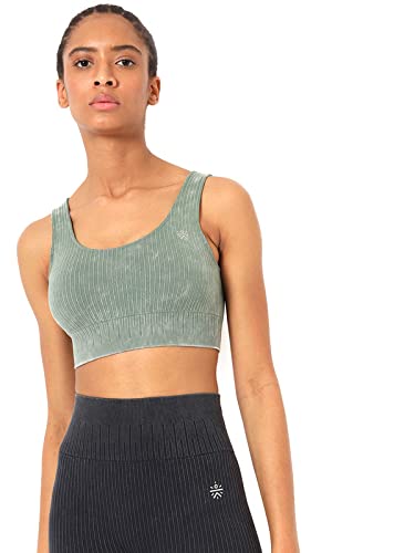 Image of Seamless Sky Sports Bra CS601386S Army-Green S