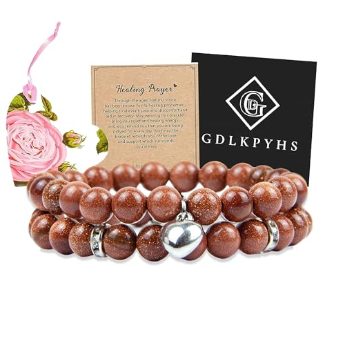 Healing Bracelets for Women - Goldstone...