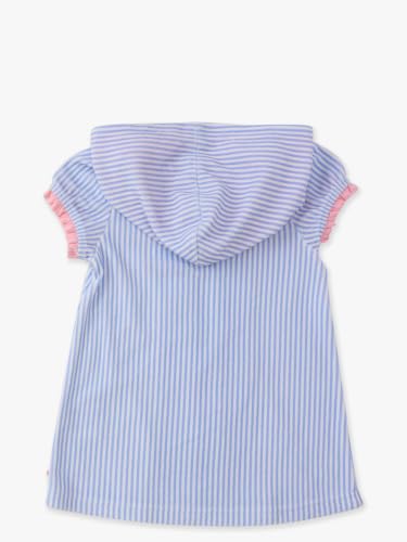 Image of RuffleButts Girls Terry Knit Full-zip Swim Cover-up - Swim Cover-Up