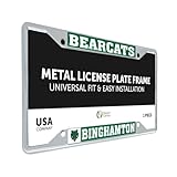 Desert Cactus Binghamton University Car Accessories Bearcats Metal License Plate Frame and Tag Holder for Front or Rear of Car (Mascot)