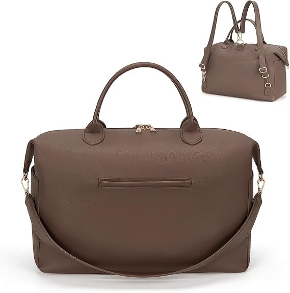 Starnearby Sac à Langer Convertible Sac à Dos Tote Bag en Cuir Végétalien