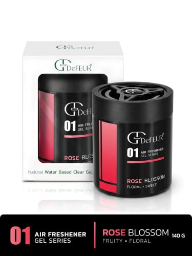 Image of Car Perfume Luxury Long Lasting - Defeur Rose Blossom Gel Car Freshener for Dashboard | Premium Floral Car Air Freshener | Car Perfume Diffuser | Car Accessories 2025 | Odor Eliminator