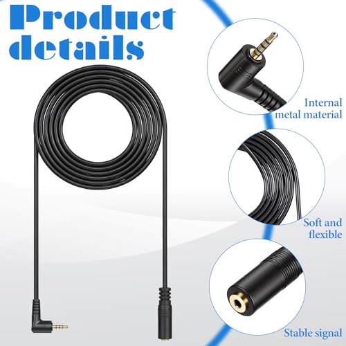Image of Backup Dash Camera Extension Cable, 2.5mm Dash Cam Extension Cable, 2.5mm Backup Camera Extensions Cord for 4pin 5pin Dashcam (6ft)