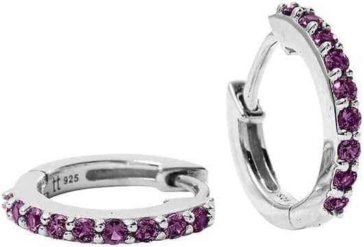 Birthstone Huggie Earrings