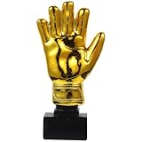 Luxshiny Goalkeeper Golden Soccer Trophy, Resin...