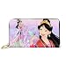 Produktbild BGHYT Mulan Geldbörse RFID-Blockierung Echtes Leder Geldbörsen mit Reißverschluss Geldbörse Reisetasche um Kartenhalter Organizer Clutch Bag