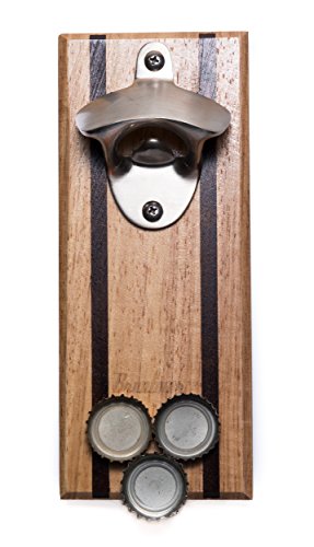 Bruntmor Strong Magnetic W/Zinc Alloy Wall Mounted Wine Opener & Cap Catcher Can Opener | Rust Resistance Can Opener Manual | Bar Accessories,| Home Bar Opener For Mini Bar | Christmas Eve #TOP3