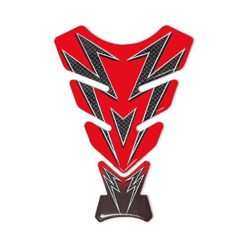 4R Quattroerre.it Protection Réservoir Adhésive 3D pour Motos Couleurs, Rouge, 19 x 13 cm
