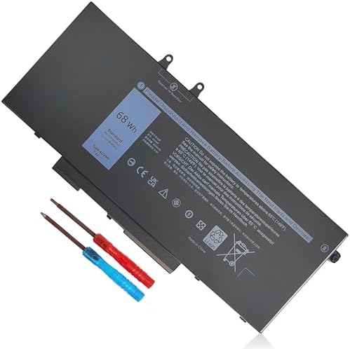 K KYUER 68Wh 4GVMP Laptop Battery for Dell Latitude 5400 E5400 5500