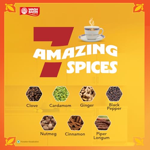 Image of Wagh Bakri Premium Spiced Tea | With 7 Refreshing Spices |500 Gram - Oolong, Granule, Oolong Tea, Granule (Pack of 3)