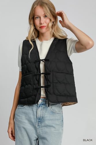 Heart Quilted Tie-Front Vest4