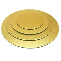 4 Pack Cake Boards Golden Round Cake Circles 6, 8, 10, 12