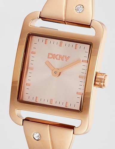 Image of DKNY City Bangle Analog Plain 2-Hands Japanese Movement Square Dial, Diameter 22 x 30 MM, 30 m Water Resistance Women's Wrist Watch - DK1L005M00