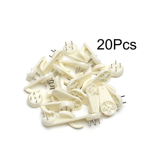 Image of Nails for Hanging Pictures,Picture Hooks Hardwall Hanger for Hardware, Fasteners & Hooks Wall Mount Non-Mark Hook Picture Photo Frame Hangers(20Pcs,40*20mm)