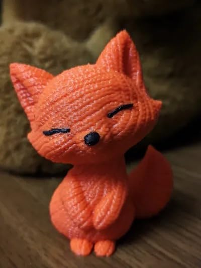 Beoals Handmade Knitted Fox Plush Toy, Multi Color (Pack of 1) 2