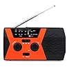 Crank Radio Draagbare Solar Radio Met AM/FM/NOAA, Geïntegreerde 2000 Mah Oplaadbare Batterij, Hand Crank Outdoor Radio Met Waterdichte LED, Fit Camping, Ourdoor