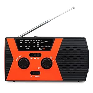 Crank Radio Draagbare Solar Radio Met AM/FM/NOAA, Geïntegreerde 2000 Mah Oplaadbare Batterij, Hand Crank Outdoor Radio Met Waterdichte LED, Fit Camping, Ourdoor