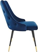 Vista 14 de Modway EEI-3907-GRY Adorn - Silla auxiliar de comedor de terciopelo copetudo, color gris