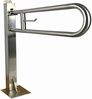 Bathroom Grab Bars Toilet Upturned Stainless Steel Floor Support Handrail Shower Balance Bar Safety Support Senior Auxiliary Bathroom Handle for The Elderly and The Disabled
