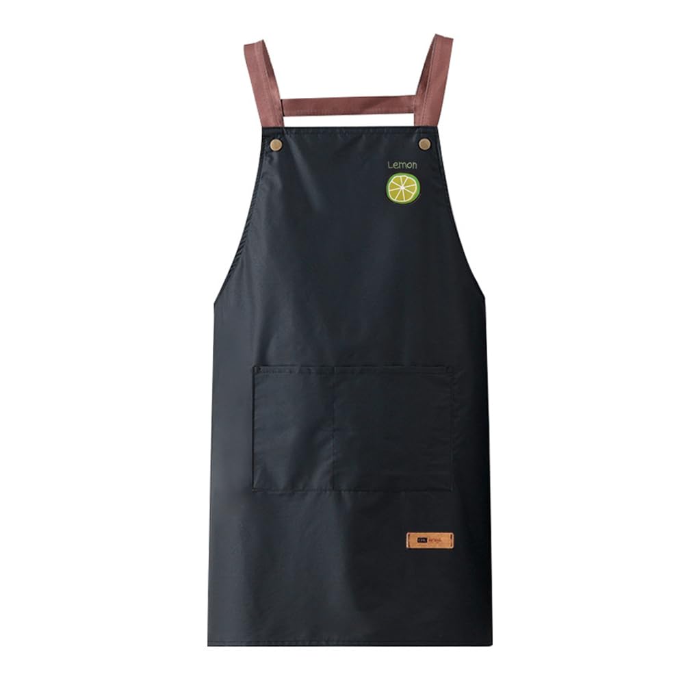 Delantal Impermeable Ajustable para Cocina y Parrilla - Para Hombre y Mujer, Chef Profesional - Estilo de Espalda H