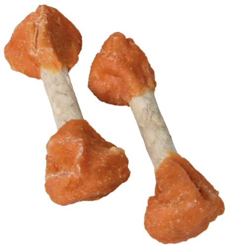Trixie Premio Chicken Bites XXL Pack | 3er Pack | 3 x 300 g | Kausnack für Hunde | Hoher Fleisch- und Proteinanteil | Rinderhaut mit getrocknetem Hühnchenfleisch ummantelt