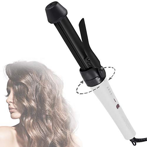 Hair Curling Wands,FINYOU 3 in 1 Curling Iron, Ceramic Tourmaline Negative Ion Curling Wand Hair Curler, Fast Heating & Adjustable Temp Crimper, Professional Hair Crimpers and Wavers （White & Black）