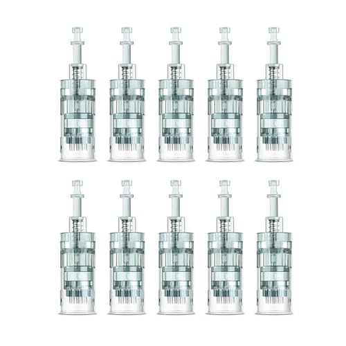 10 agujas de microneedling Pen para microneedling, cartuchos de repuesto D r Pen M8 con ranura de bayoneta, se utiliza para antienvejecimiento, reafirmación de la piel, aclaramiento de manchas (16