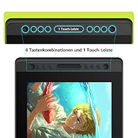 HUION Kamvas Pro 16 Grafiktablett mit Display, 1 Touch Leiste 6 Drucktasten – Ansicht 5