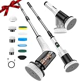 Brosse électrique Nettoyage rotative avec 9 têtes, Rechargeable Brosse Nettoyage Salle d...