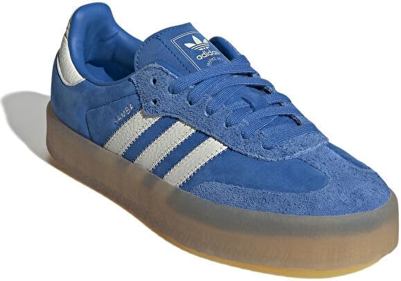 adidas Sambae Women's Shoes, Cloud White/Silver Metallic/Gum, Size 8.5