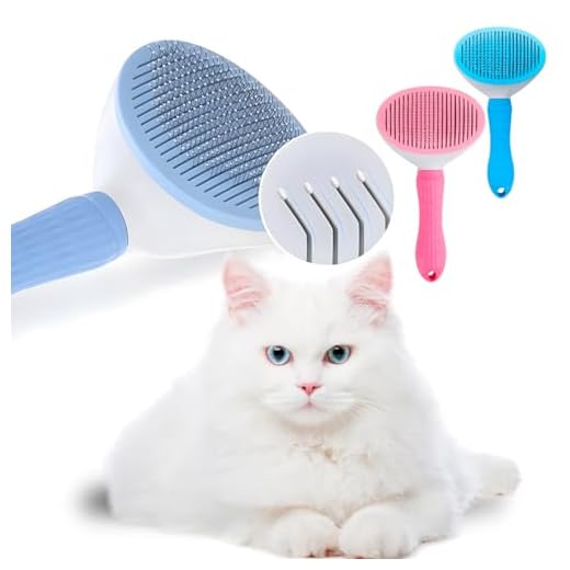 Escova Rasqueadeira Limpa e Tira Pelos Pet escova para gatos, escovas de limpeza autolimpantes para queda e cuidados dos Pelos Pets