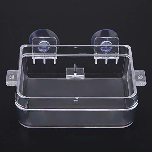 Reptile Basin, ABS Bait Basin Reptile Food Bowl, Worm Feeding Basin Transparente para colocar larvas