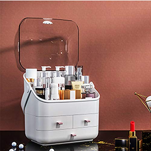 Upgraded Makeup Organizer, Large cosmetic storage box,Waterproof