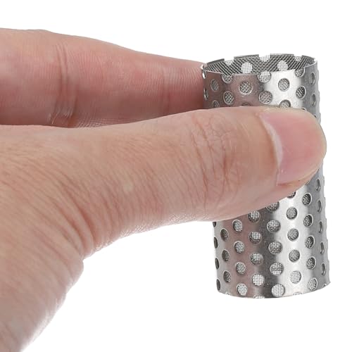 Image of PATIKIL 2 Pcs 22mm OD Strainer Mesh, 42mm H 80 Mesh Screen Y Shaped Strainer Filter Valve Mesh Screen 304 Stainless Steel Double Layer Strainer Mesh for Debris Pump Water Oil Separation