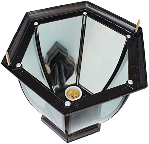 Aplique de pared exterior de aluminio con vidrio transparente para decoracion 5