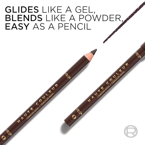 L'Oreal Paris Haute Couleur Kohl Eyeliner Pencil, Intense Eye Liner Color with Smooth Gel-Like Formula, Up To 12HR Eye Makeup Wear, 120 Brown Leather - image 3