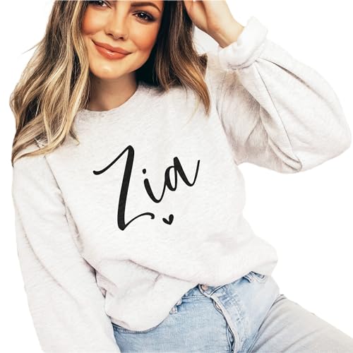 Zia Heart Sweatshirt, Italian Auntie Pullover Sweater, Gift For New Aunt To Be, Pregnancy Reveal, Baby Shower Gift, Unisex Crewneck Sweatshirt4