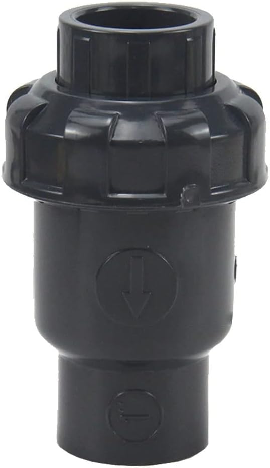lever ball valves,ball valve,1pcs 20 25 32 40 50 63mm UPVC Check Valve,1/2" - 2" Plastic PVC Ball Check Valve,One-Way Valve,Plumbing System Parts (Size:Inner 25mm) (Size : Inner 40mm) (Si ( Color : In