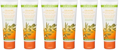 Image of Medline Remedy Olivamine Calazime Skin Protectant Paste Cream, Used with Dry Chapped from Diaper Rash, Incontinence, Dermatitis, Psoriasis, Burns, Bites, White, 4 Oz, (Pack of 6)