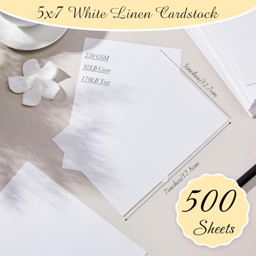 Papier cartonné en lin Geosar 250g | Élégance texturée pour invitations - 2
